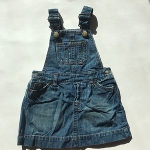 Baby Gap dress denim overalls 6-12 mon